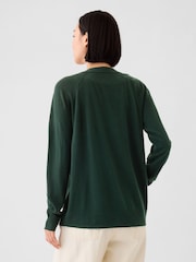 Gap Green Merino Wool Cardigan - Image 2 of 5