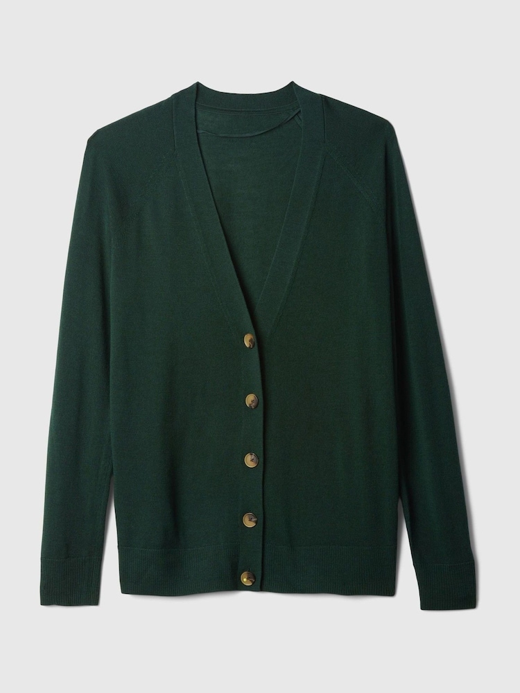 Gap Green Merino Wool Cardigan - Image 5 of 5