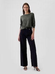 Gap Grey Merino Wool Crew Neck Jumper - Image 3 of 5