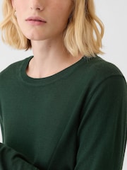 Gap Green Merino Wool Crew Neck Jumper - Image 4 of 5