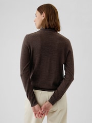 Marrón - Suéter con cuello alto de lana merino de Gap - Imagen 2 de 5
