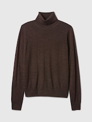 Marrón - Suéter con cuello alto de lana merino de Gap - Imagen 5 de 5