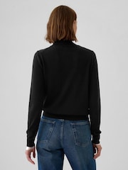 Gap Black Merino Wool Turtle Neck Jumper - Image 2 of 4