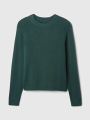 Gap Green CashSoft Textured Crew Neck Jumper - Image 4 of 5