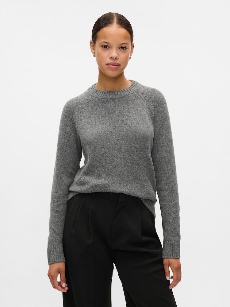 Gap Grey CashSoft Textured Crew Neck Jumper - Image 1 of 5