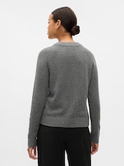 Gap Grey CashSoft Textured Crew Neck Jumper - Image 2 of 5