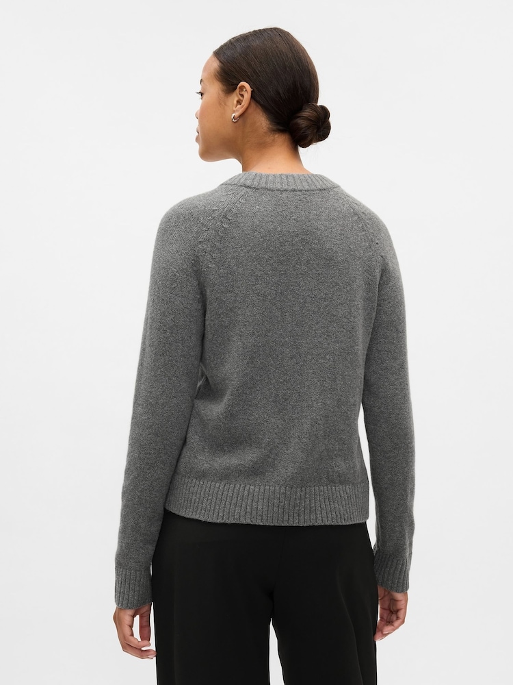 Gap Grey CashSoft Textured Crew Neck Jumper - Image 2 of 5
