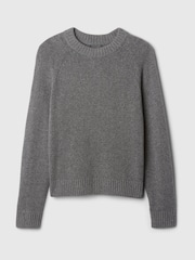 Gap Grey CashSoft Textured Crew Neck Jumper - Image 4 of 5