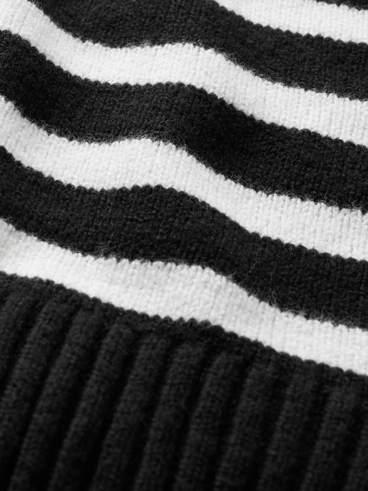 Negro/Blanco - Suéter en CashSoft a rayas de cuello redondo de Gap - Imagen 5 de 5