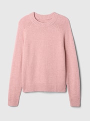 Gap Pink CashSoft Textured Crew Neck Jumper - Image 4 of 5
