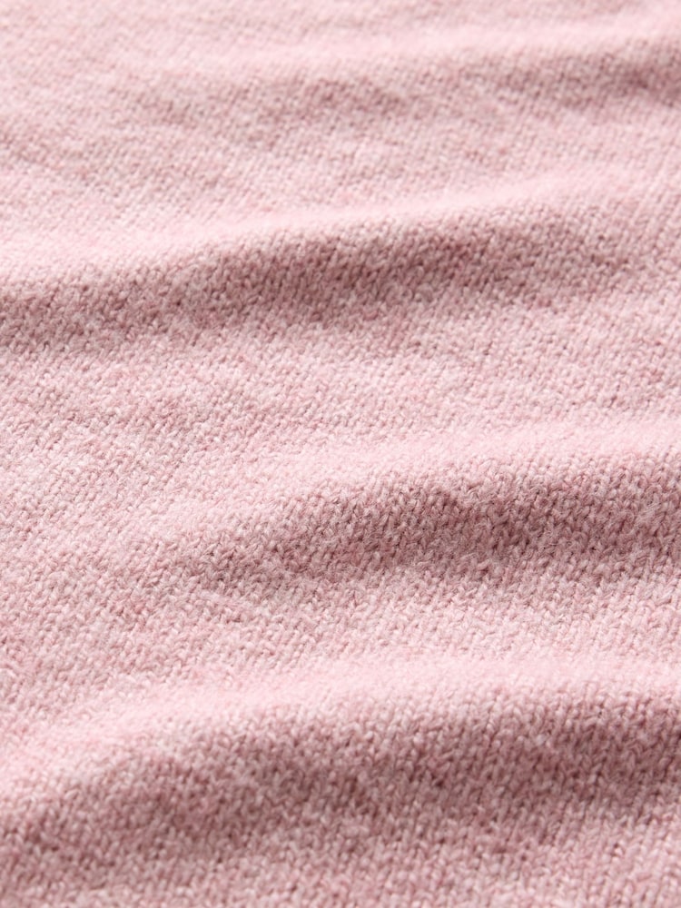 Gap Pink CashSoft Textured Crew Neck Jumper - Image 5 of 5