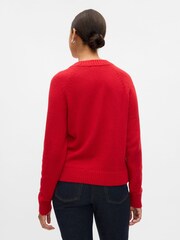 Gap Red CashSoft Textured Crew Neck Jumper - Image 2 of 5