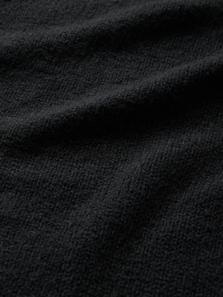 Negro - Suéter de cuello redondo con diseño texturizado de Cashsoft de Gap - Imagen 5 de 5
