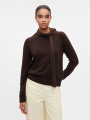 Gap, CashSoft, Pullover mit Rundhalsausschnitt und Strukturmuster - Bild 3 von 5