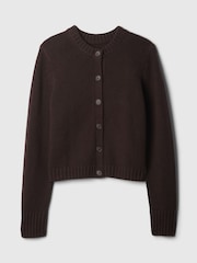 Gap Brown CashSoft Long Sleeve Crew Neck Cardigan - Image 5 of 5