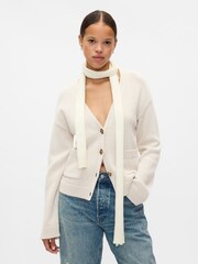 Gap White CashSoft Skinny Scarf - Image 1 of 2