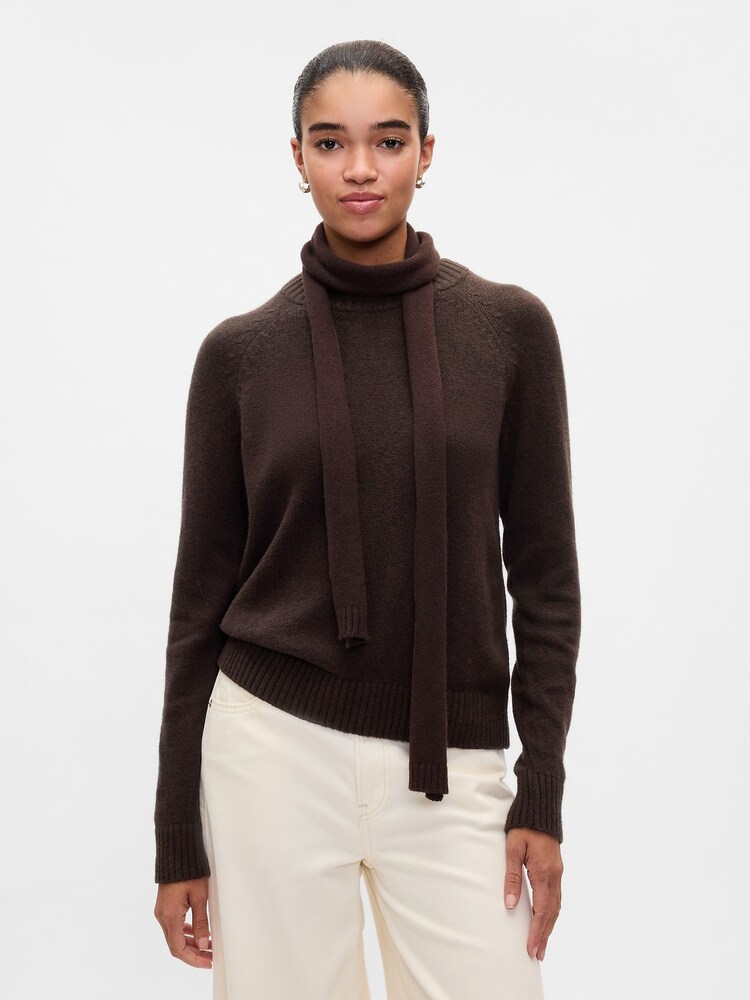 Gap Brown CashSoft Skinny Scarf - Image 1 of 3