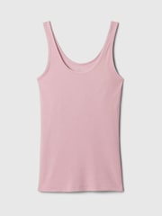 Gap Pink Ribbed Support Pyjama Tank Top - Image 4 of 4