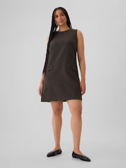Gap Brown Shift Mini Dress - Image 4 of 5