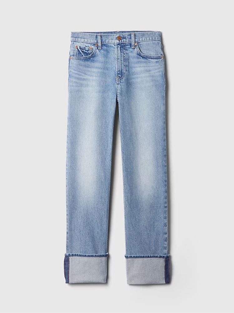 Azul claro con puños - Gap Alto Waisted 90s Straight Jeans - Imagen 9 de 9 Azul claro con puños - Gap Alto Waisted 90s Straight Jeans - Imagen 9 de 9