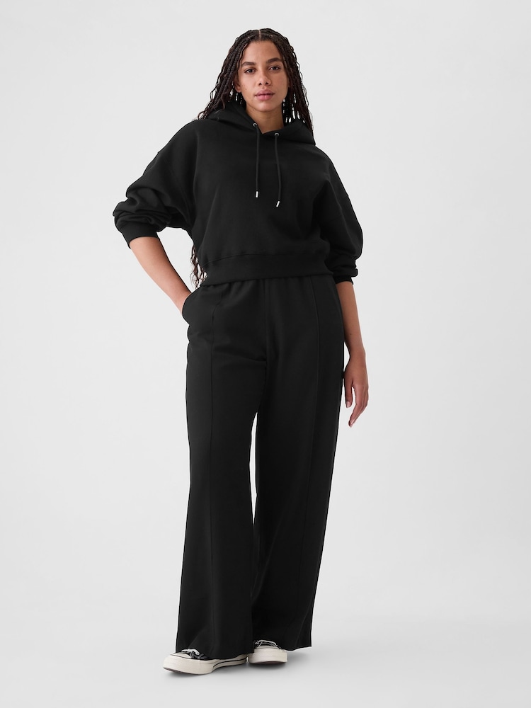 Gap Black Wide-Leg Seamed Pull On Trousers - Image 5 of 5 Gap Black Wide-Leg Seamed Pull On Trousers - Image 5 of 5