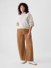 Gap Camel 365 High Rise Corduroy Tapered Trousers - Image 2 of 5