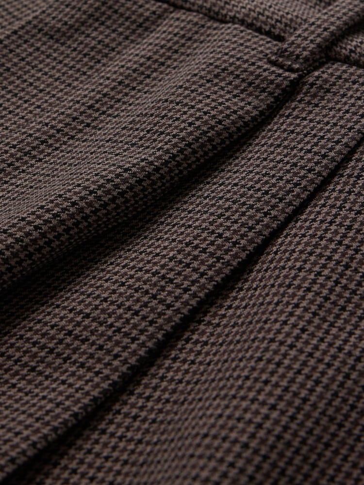 Gap Brown 365 High Waisted Brushed Twill Pleated Trousers - Image 8 of 8