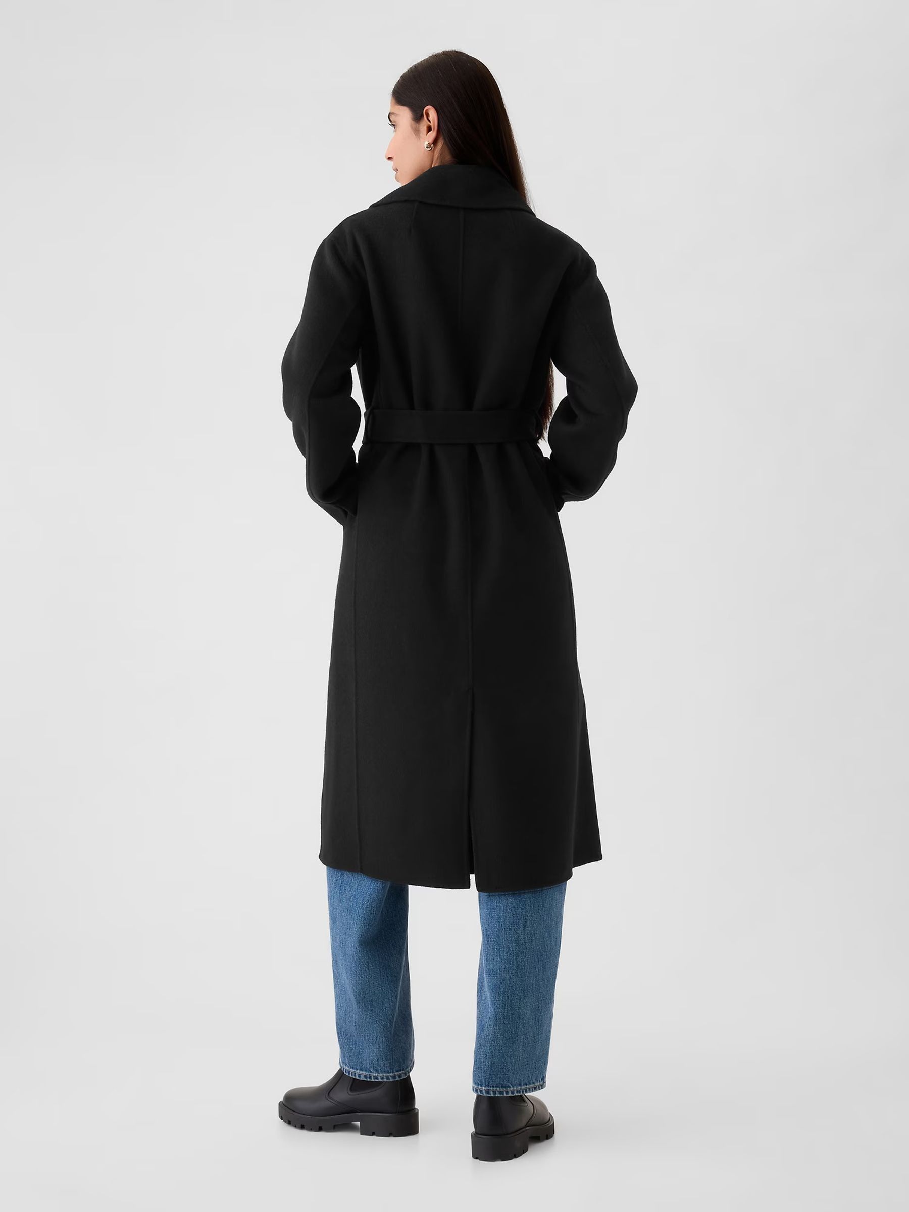 Wool blend coat gap hotsell