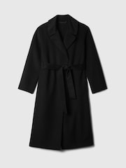 Gap Black Belted Double Faced Wool-Blend Trench Coat - Image 5 of 5