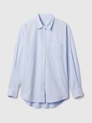 Gap Blue Organic Cotton Oxford Oversized Shirt - Image 4 of 4