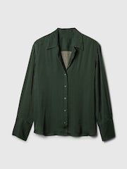 Gap Green Satin Perfect Shirt - Image 4 of 5