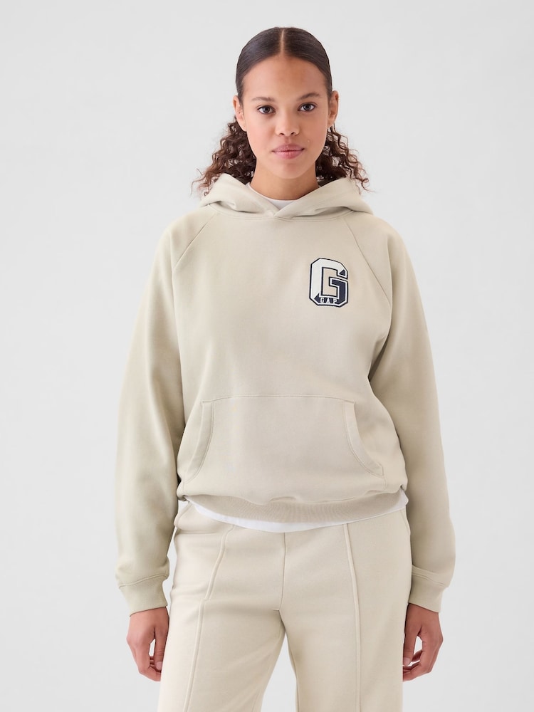 Gap Cream Vintage Soft Hoodie - Image 1 of 5 Gap Cream Vintage Soft Hoodie - Image 1 of 5