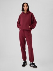 Gap Burgundy Red Vintage Logo Soft Hoodie - Image 3 of 5