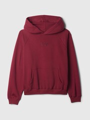 Gap Burgundy Red Vintage Logo Soft Hoodie - Image 5 of 5