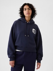 Gap Blue Vintage Soft Cropped Hoodie - Image 1 of 4