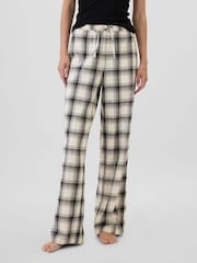 Gap White Matching Family Christmas Relaxed Flannel Pyjama Bottoms - Image 3 of 4