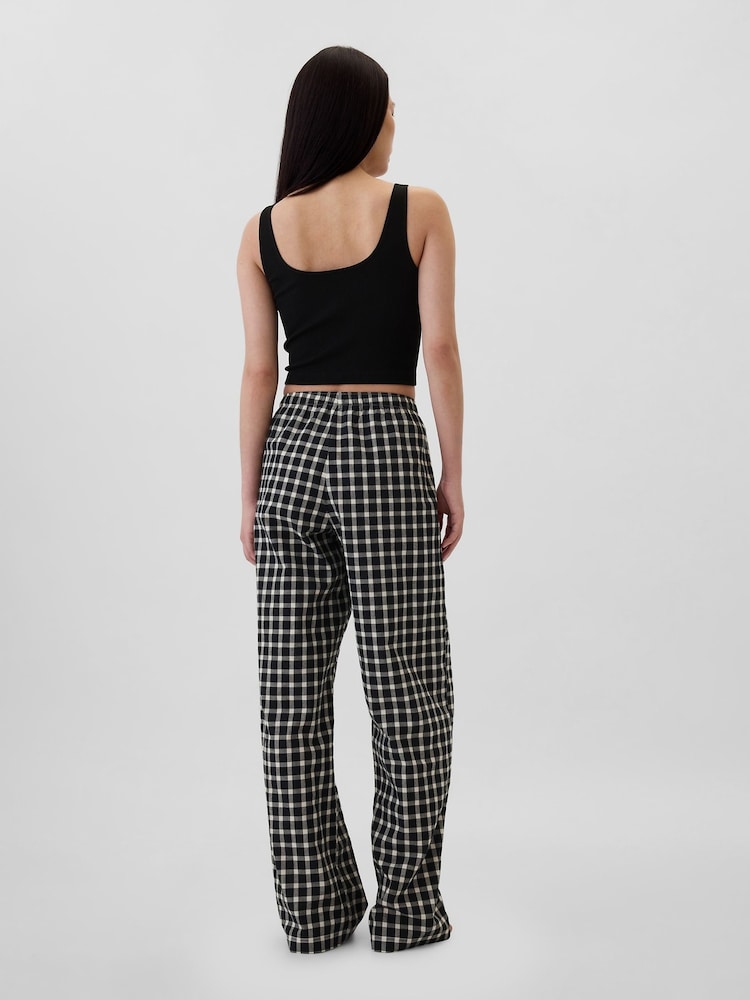Gap Black Poplin Pyjama Bottoms - Image 2 of 4 Gap Black Poplin Pyjama Bottoms - Image 2 of 4