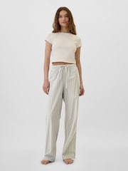 Gap Grey Poplin Pyjama Bottoms - Image 1 of 4