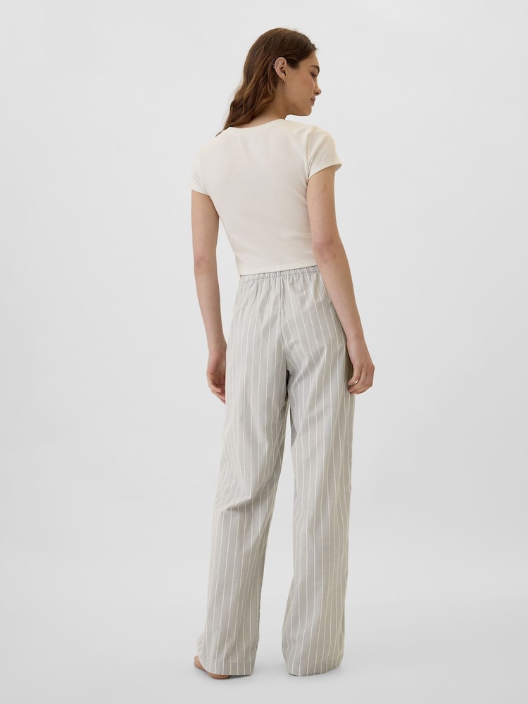 Gap Grey Poplin Pyjama Bottoms - Image 2 of 4