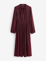 Gap Long Sleeve Satin Midi Dress - Bild 1 von 3