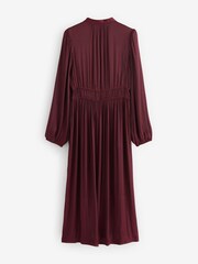 Gap Long Sleeve Satin Midi Dress - Bild 2 von 3