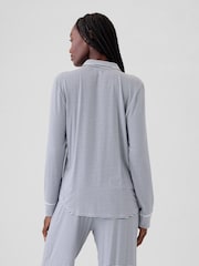 Gap Blue Modal Long Sleeve Pyjama Shirt - Image 2 of 4