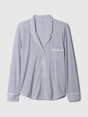 Gap Blue Modal Long Sleeve Pyjama Shirt - Image 4 of 4