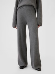 Gap Grey CashSoft Shaker-Stitch Knit Trousers - Image 2 of 5