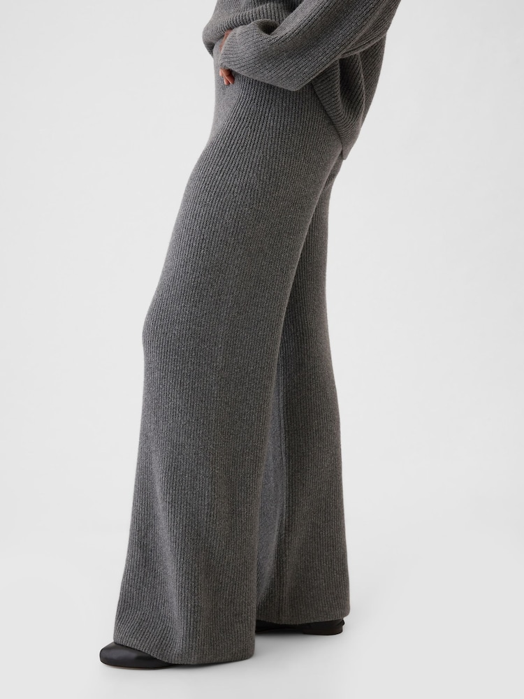 Gris - Gap CashSoft Pantalon en maille Shaker-Stitch - Image 3 of 5
