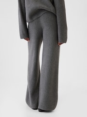 Gap Grey CashSoft Shaker-Stitch Knit Trousers - Image 4 of 5