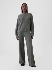 Gap Grey CashSoft Oversized Shaker-Stitch Crew Neck Jumper - Image 3 of 5