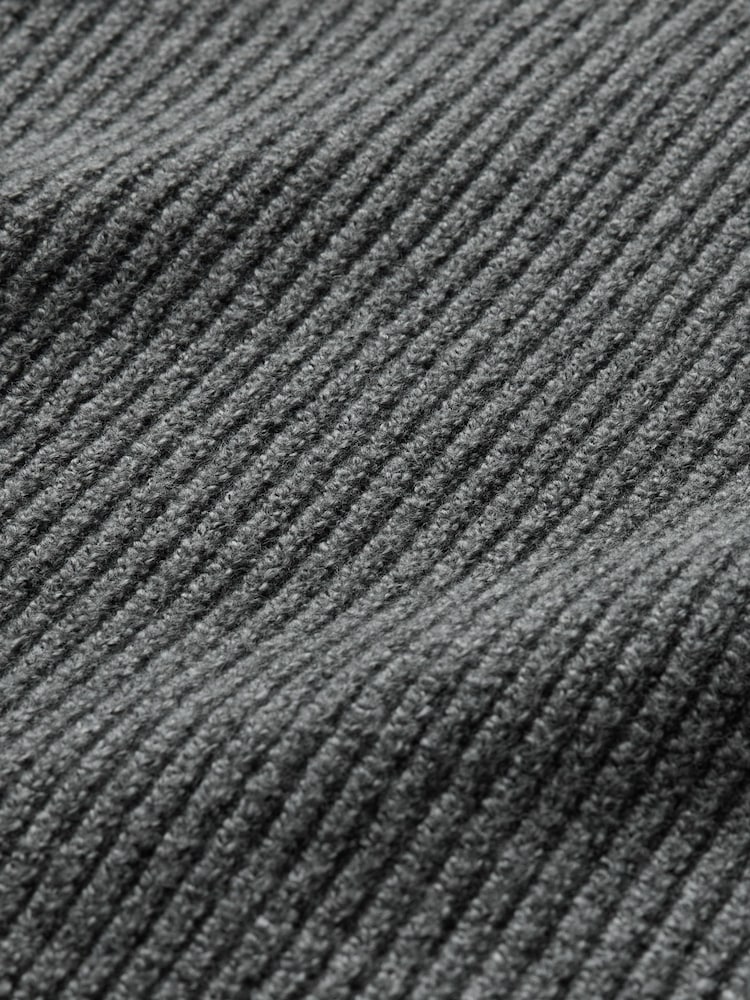 Gap Grey CashSoft Oversized Shaker-Stitch Crew Neck Jumper - Image 5 of 5