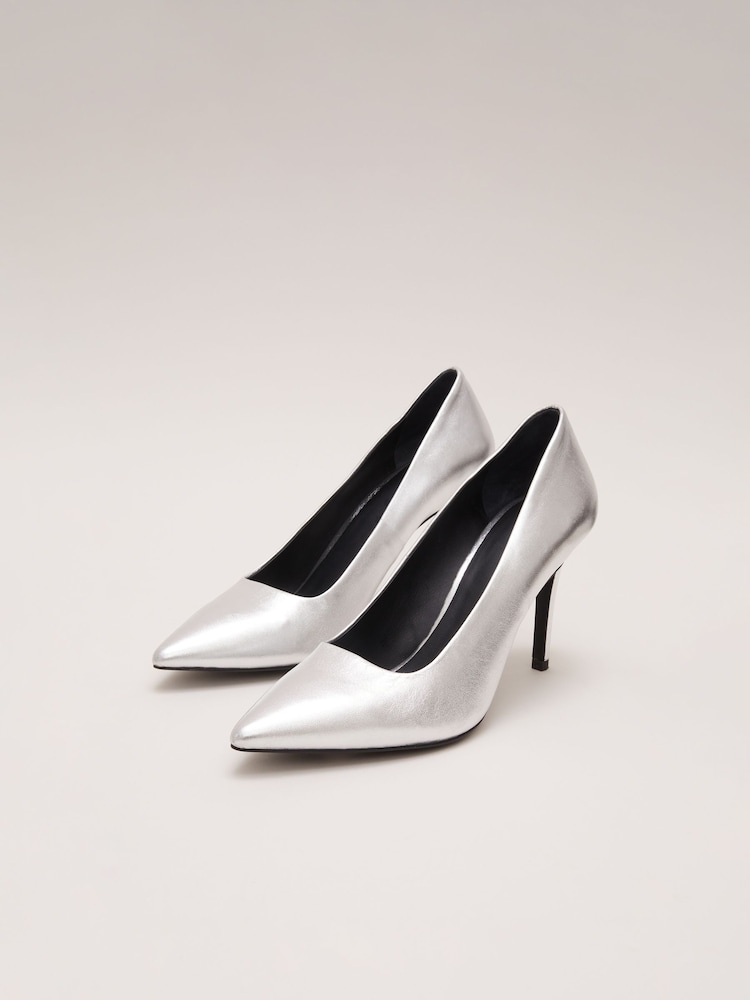 Phase Eight Leather Pointed Court Shoes - صورة 2 من 6