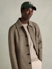 Reiss Green/Ivory Swanson Twill Logo-Embroidered Cap - Image 2 of 4